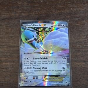 Pokemon Altaria EX Holographic Trading Card - Blue, White, Green